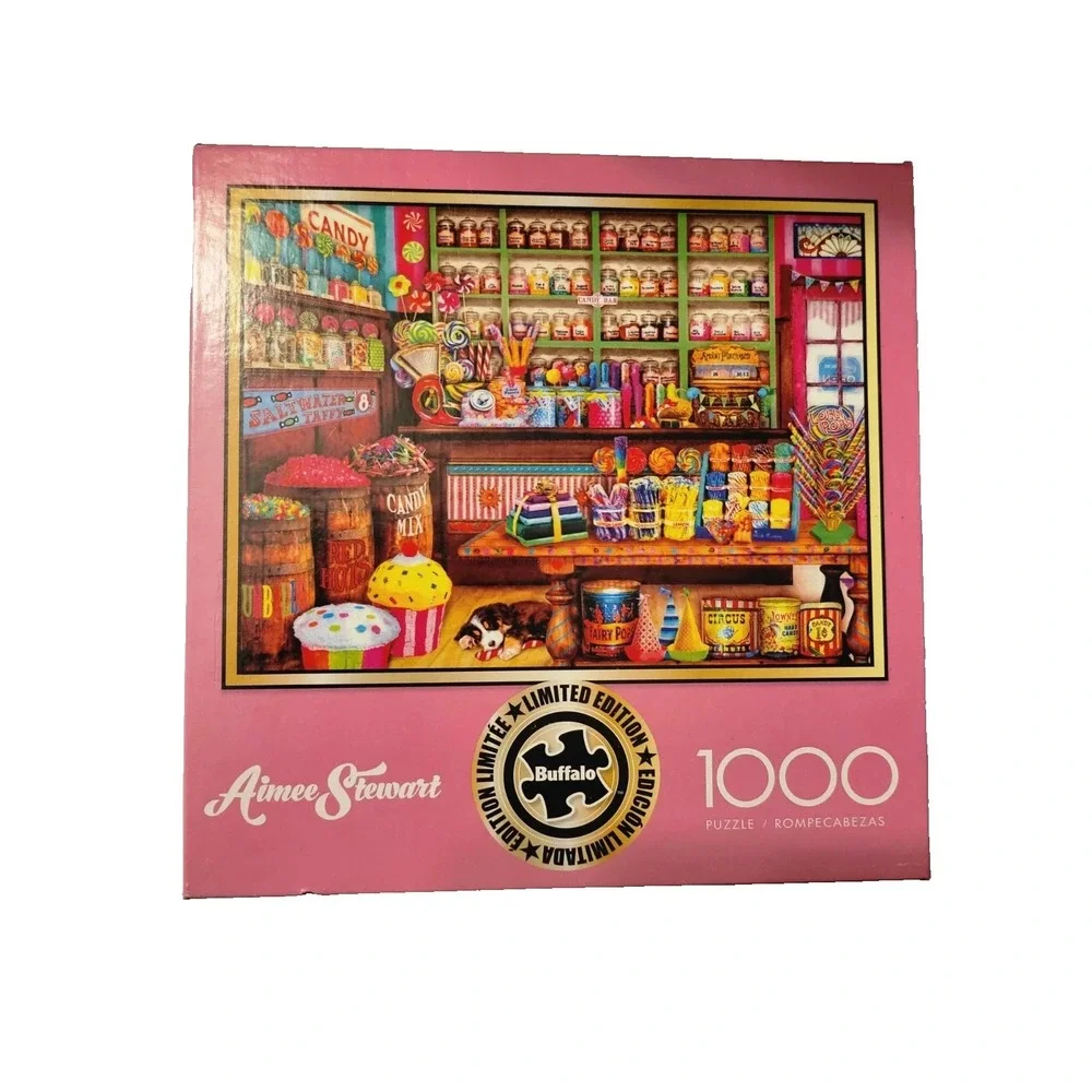 Buffalo Games Aimee Stewart Candy Shop Sweet LTD EDT 1000 PC Jigsaw